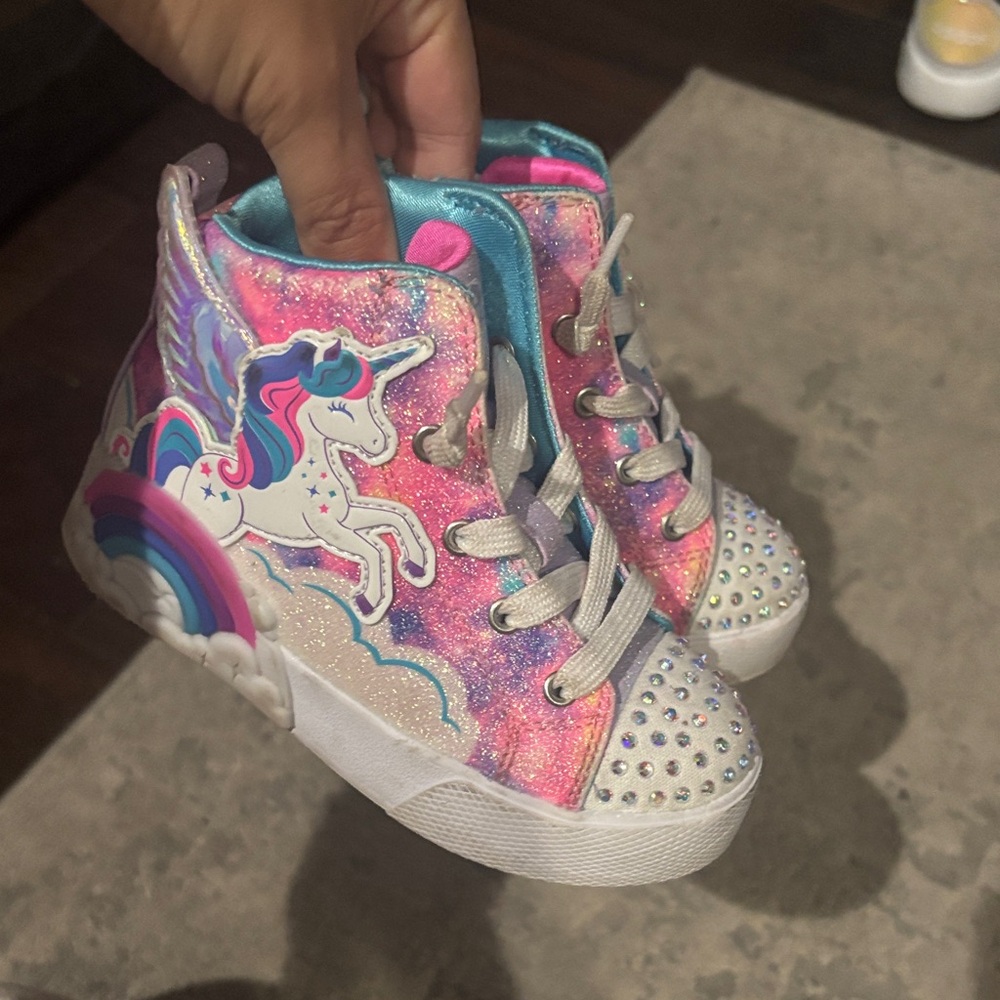 Skechers Pink Unicorn Kids Sneakers